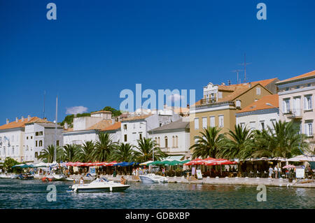 Porto di Mali Losinj, isola di Losinj, Istria, Croazia Foto Stock