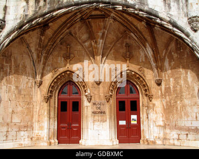 Il Museu de Marinha, Museo della Marina, monastero Jeronimos, Lisbona, Portogallo / Monasterio dos Jeronimos Foto Stock