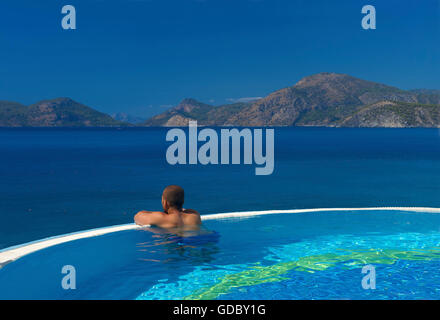 Lykia World Village Hotel in Oludeniz, Fethiye, Costa Turca dell'Egeo, Turchia Foto Stock