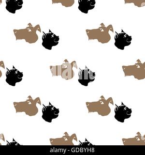 Cani Gatti Seamless modello animale. Illustrazione Vettoriale