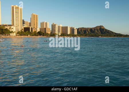 Stati Uniti d'America,Hawaii,Oahu,Waikiki Foto Stock