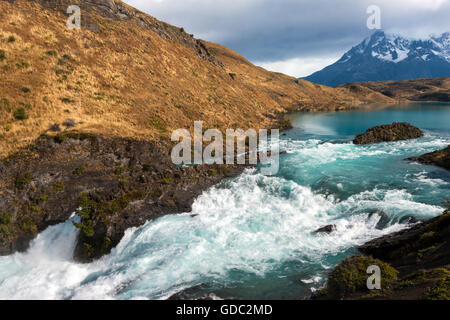 Salto Chico,Cile,Patagonia Foto Stock