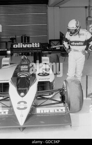 Elio de Angelis (ITA) Brabham BT55 Bmw Stock Photo - Alamy