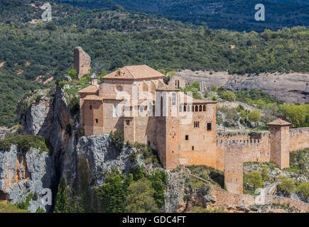 Spagna,Huesca provincia,Alquezar città,Santa Maria Colegiata Foto Stock