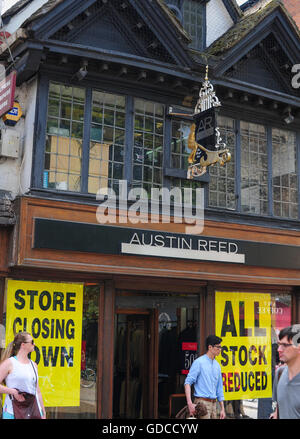 Austin Reed menswear shop Foto Stock