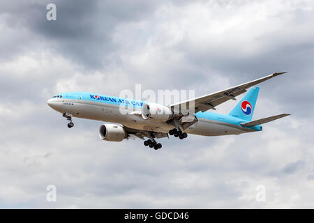 Korean Air Boeing 777F Foto Stock