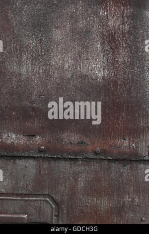 Superficie ruvida metallo arrugginito dello sfondo della foto Foto Stock