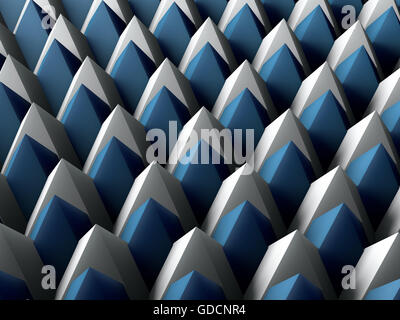 Abstract triangolo blu sfondo geometrica Foto Stock