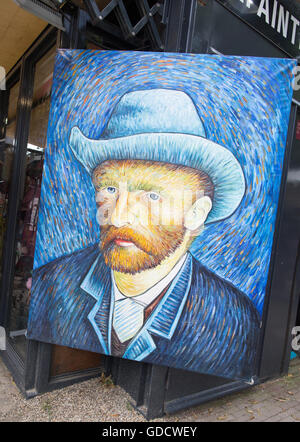 Van Gogh Autoritratto Amsterdam Olanda Foto Stock