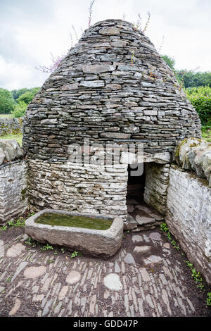 Beehive porcile presso il St Fagan's National History Museum di Cardiff Wales UK Foto Stock