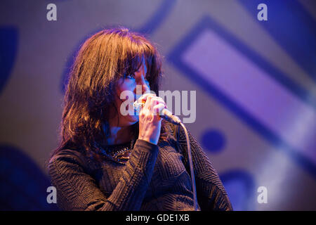 Pori, Finlandia. Il 14 luglio 2016. Il cantante irlandese Imelda può esegue presso la 51Pori Jazz Festival nel Kirjurinluoto Arena. Credito: Stefan Crämer/Alamy Live News Foto Stock