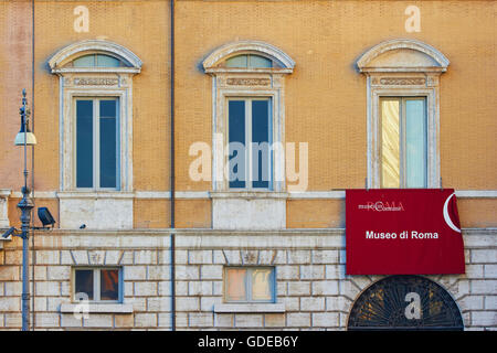 Settecentesco Palazzo Braschi home del Museo di Roma Piazza Navona Roma Lazio Italia Europa Foto Stock