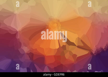 Scintilla colorati e soffiare bokeh di fondo naturale in una meravigliosa atmosfera di fantasia arancio astratto sfondo rosso Foto Stock