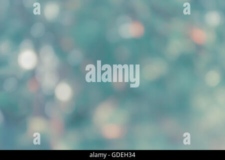 Scintilla colorati e soffiare bokeh di fondo naturale nella meravigliosa fantasia aqua blu sfondo pastello Foto Stock