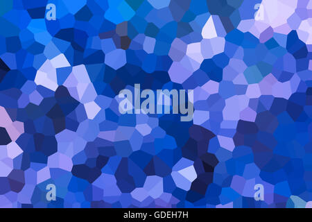 Cristallizzare colorato sfondo astratto in blu del tono di colore Foto Stock