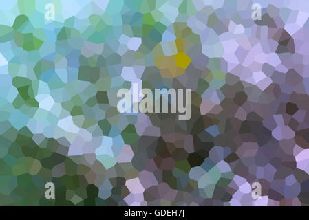Cristallizzare colorato sfondo astratto in verde pastello e viola del tono di colore Foto Stock