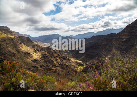 Parque Natural de Pilancones su Gran Canaria, Spagna Foto Stock