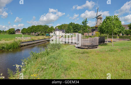 Roderwolde,Drenthe,Mulino a vento chiamato Woldzigt Foto Stock