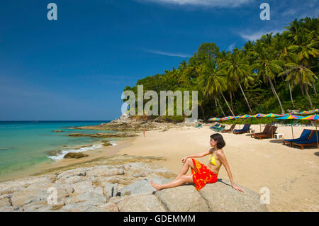 Surin Beach, sull'Isola di Phuket, Tailandia Foto Stock