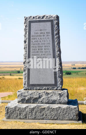 Little Bighorn Battlefield National Monument Foto Stock