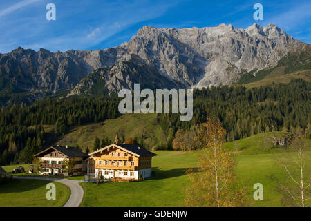 Dienten, Hochkoenig, del Pinzgau, Salzburger Land, Austria Foto Stock