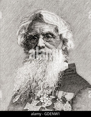 Samuel Finley Breese Morse, 1791 - 1872. Artista americano, inventore e co-sviluppatore di codice Morse. Foto Stock