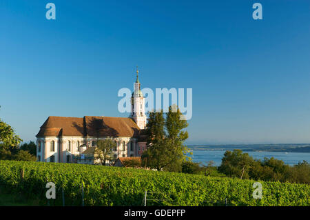 Pellegrinaggio Chiesa di Birnau, Lago di Costanza, Baden-Wuerttemberg, Germania Foto Stock