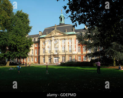 Il castello di munster, munster, Munsterland, Renania settentrionale-Vestfalia, Germania / Münster Münsterland, Foto Stock
