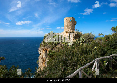 Torre de Ses anime, Maiorca, isole Baleari, Spagna Foto Stock