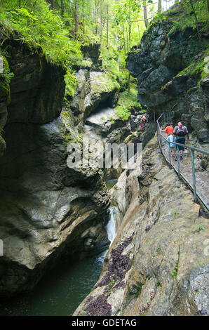 Flume Starzlach vicino Burgberg, a Sonthofen, Allgaeu, Baviera, Germania Foto Stock