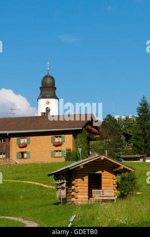 Ofterschwang, Allgaeu, Baviera, Germania Foto Stock