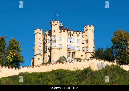 Il Castello di Hohenschwangau, Fuessen, Allgaeu, Baviera, Germania Foto Stock