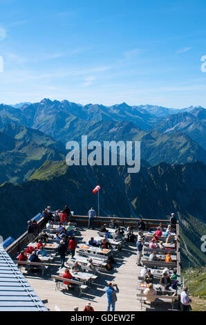 Chalet, Nebelhorn, Allgaeu, Baviera, Germania Foto Stock