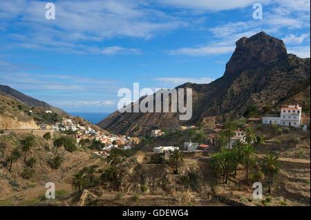 Vallehermoso, La Gomera, isole Canarie, Spagna Foto Stock