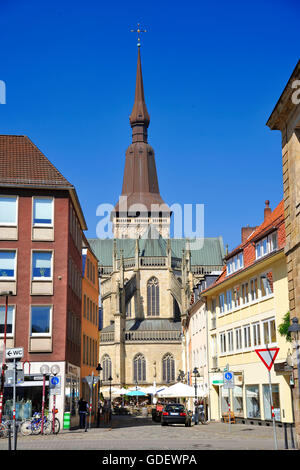 La chiesa di St. Marien, mercato, Osnabruck, Saxoy inferiore, Germania / Osnabrück Foto Stock