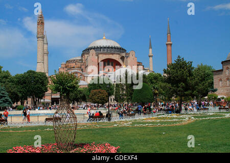 La moschea di Hagia Sophia, Istanbul, Turchia Foto Stock