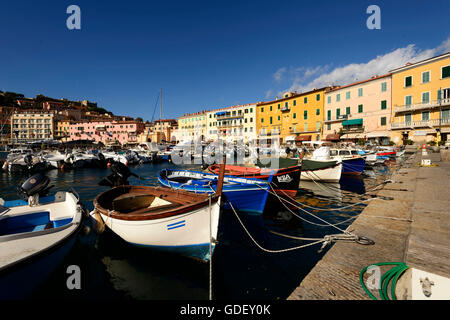 L'Europa, Italia, Toscana, Isola d'Elba, Portoferraio, Porto Foto Stock