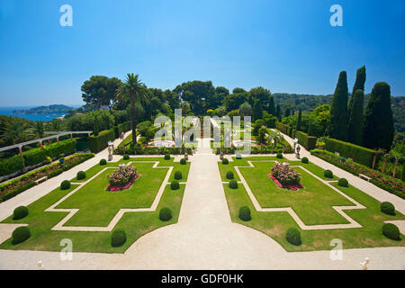 Fondazione Ephrussi de Rothschild a Saint Jean Cap Ferrat, Cote d'Azur, in Francia Foto Stock