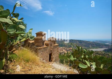 La chiesa bizantina, stilo, Calabria, Italia Foto Stock