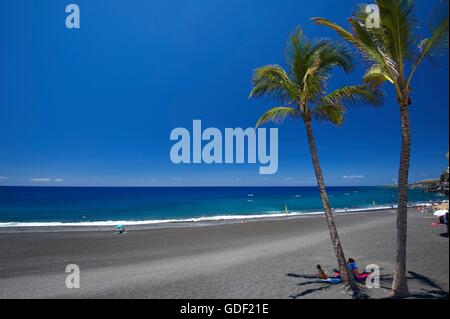 Playa de Puerto Naos, La Palma, Canarie, Spagna Foto Stock