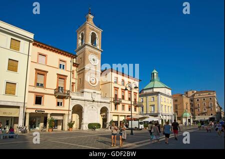 Piazza Tre Martiri, Rimini, Adria, Emilia Romagna, Italia Foto Stock