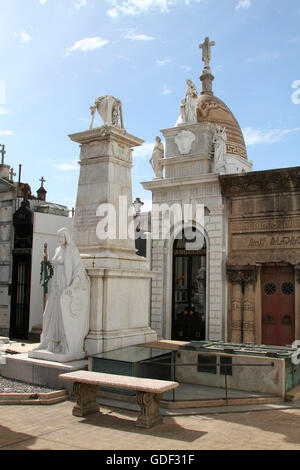 Cementario de la Recoleta (al cimitero di Recoleta), Buenos Aires, Argentina Foto Stock