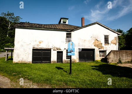 Rettore dal magazzino e la stazione, Maidstone Road, Rectortown, Virginia Foto Stock