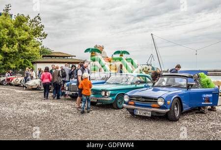 ' Seguire la tua passione ' - Regata retrò 2016 in Balchik Bulgaria Foto Stock