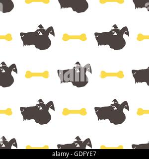 Cane senza giunture modello animale Illustrazione Vettoriale