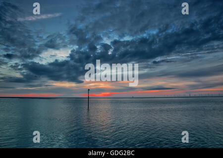 Spiaggia di Meols Foto Stock