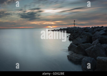 Spiaggia di Meols Foto Stock