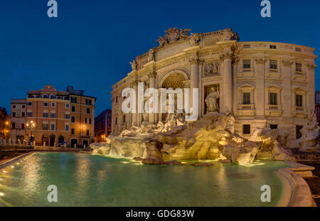 Fontana di Trevi (Fontana di Trevi), Roma, Italia Foto Stock