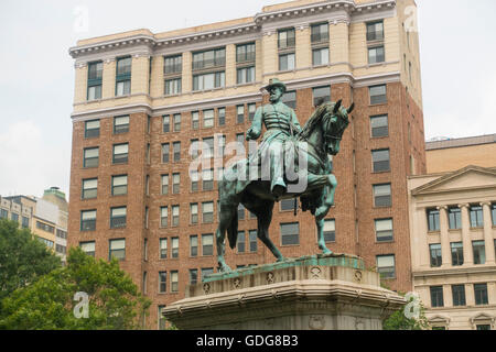 Il Maggiore Generale James B McPherson statua Washington DC Foto Stock