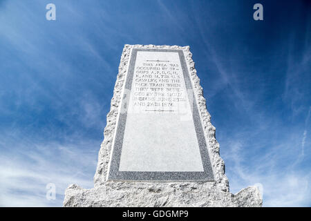 Noi cimitero militare di Little Bighorn Montana US Foto Stock